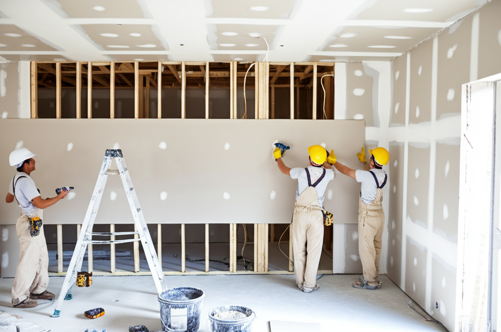 Professional drywall installation in North Hills